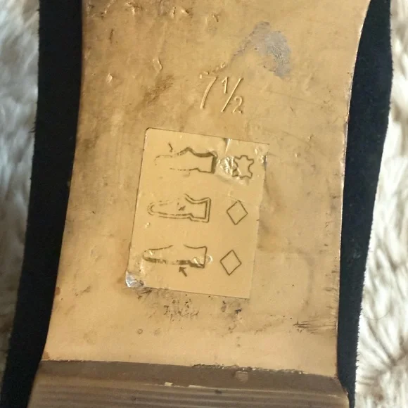 JCREW ZOE D’ORSAY suede leather flats loafers black size 7.5 - Picture 9 of 10